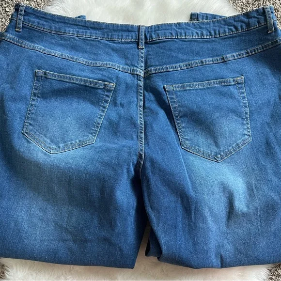 Woman Within Floral Embroidered Jeans - Picture 4 of 6